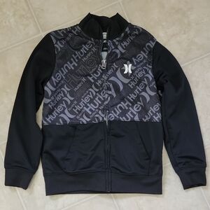 Hurley Black/Grey Logo Track Jacket